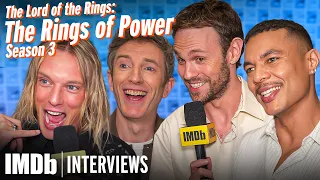 THE RINGS OF POWER Cast on Funny Elves Talking Balrogs Forging the One Ring