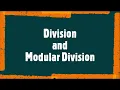 Program for Division and Modular Division in C Tec ot Teach Turbo C