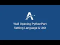 05 Setting Wall Opening PythonParts in ALLPLAN