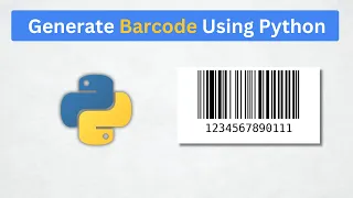 Generate Barcode with Python in just 4 lines of code barcode generator in python