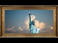 Liberty Glory 2HR Patriotic Ambience Statue of Liberty with American Flag TV Wall Decor