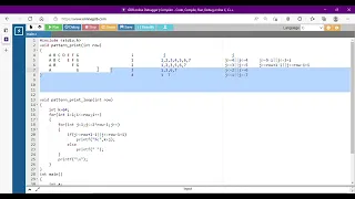 Alphabet Pattern Printing using Loop and Recursion