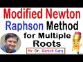 Modified Newton s Raphson method Multiple Roots