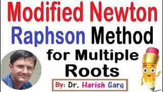Modified Newton s Raphson method Multiple Roots