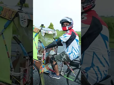BECAK PAKE TENAGA MESIN PESAWAT ?! PERTAMA DI INDONESIA !!