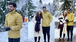 الثلج لأول مرة في حياتها - شعور جميل ❤️