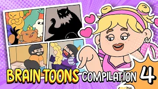 BrainToon #4 | Funniest Cartoon Compilation π | Brain Test Characters
