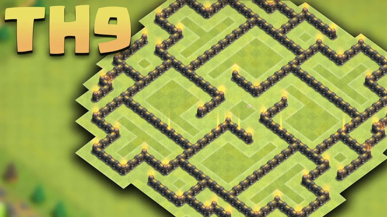 CLASH OF CLANS - Town hall 9 (TH9) New Hybrid Base 2016