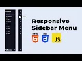 Responsive Side Navigation Bar Using HTML CSS and JavaScript Dashboard Sidebar Menu
