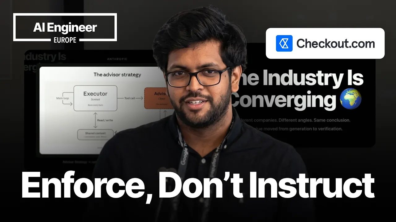 Your coding agent doesn't always follow your rules — Talha Sheikh, Checkout.com: video thumbnail