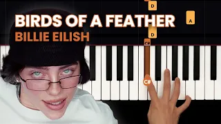 How to Play "Birds of a Feather" by Billie Eilish | HDpiano (Part 1) Piano Tutorial