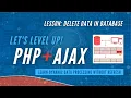 Delete Data in Database Dynamic Data Processing PHP and Ajax Tutorial