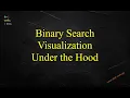 Binary Search Visualisation - Under the Hood