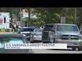 Wanted fugitive apprehended after BRPD U S Marshals block off portion of Wisteria Street