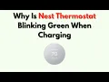 Why Is Nest Thermostat Blinking Green When Charging - What It Means How to Stop It