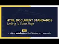 Crushing Codecademy PRO WEB DEVELOPMENT career path Challenge - Linking to Same Page