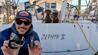 Boat Upgrades Before Our Southern Sailing Adventure | Lewmar Blocks & New Salon Cushions – Ep. 266