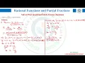 RATIONAL FUNCTIONS PARTIAL FRACTIONS Lesson 5 Solved past questions