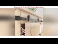 Best Seller ZEKOO 2 5-8FT Super Mini Sliding Barn Door Hardware Kit Top Mounting Black Roller Rails