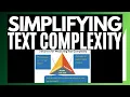SIMPLIFYING TEXT COMPLEXITY