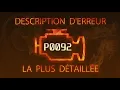 P0092 Most Detailed Error Description