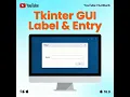 Py4Kidze Day-2 Understanding Labels Entry Widgets in Tkinter Build Your First Input Form