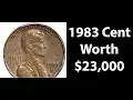 1983 Lincoln Cent Copper Penny Value - Do You Have A 1983 Copper Penny Worth 23 000