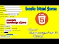 HTML Forms Full Course Learn Forms Step by Step 2025 coding - journey033