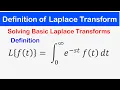 26 - Definition of Laplace Transform Solving Basic Laplace Transforms