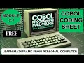 Module 2 1 COBOL Coding Sheet COBOL Programming Full Course