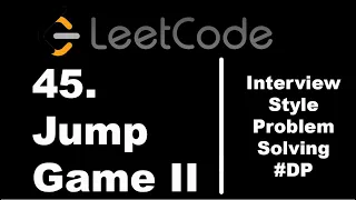 45 Jump Game 2 Dynamic Programming based solution