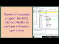 8051 Program for addition subtraction multiplication and division