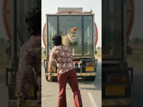शेर को बचाया फ़िर क्या किया 🦁🤔 #entertainment #funny #moralstories #trending