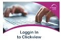 Logging in to Clickview