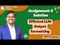 GenAI LLMs 7 Part 4 Solution for Assignment-5 Venkat Reddy AI Classes