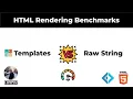 HTML Rendering Benchmarks - Raw strings vs Scriban Templates in F