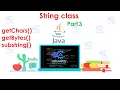 Java S06 String class in Java getChars getBytes substring Hindi By Priya Ranjan