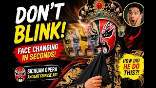 Amazing Face Changing in Sichuan Opera Face-Changing 🎭 | Blink and You Miss It!
