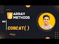 Concat Array Method In JavaScript