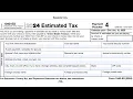 IRS Form 1040-ES walkthrough Estimated Tax Voucher