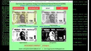 Currency Recognition Using CNN Convolutional Neural Network Python Project Source Code