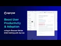 Boost User Productivity Adoption using In-Browser Native DOCX Editing with Apryse