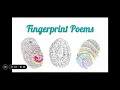 Fingerprint Poems Google Slides 24 March 2022