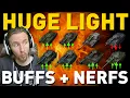 HUGE LIGHT BUFFS AND NERFS WoT 2 4