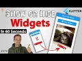 Flutter Tutorial - Widgets in Flutter Visibility Widget In 60 Seconds