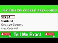 Maitland Zip Code and Area Code