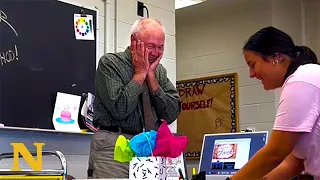 Students Surprise Their Art Professor for His Birthday ❤️
