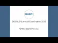 A Step by Step Guide for DED Annual Exams 2020