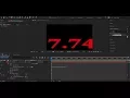 How to create Countdown Timer in adobe after effect most Easy