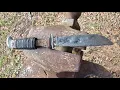 Case Xx hunting knife rebuild with stag handle old fixed blade knives USA 366 65-80
